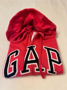 Women’s Dark Orange Full Zip Gap Logo Hoodie